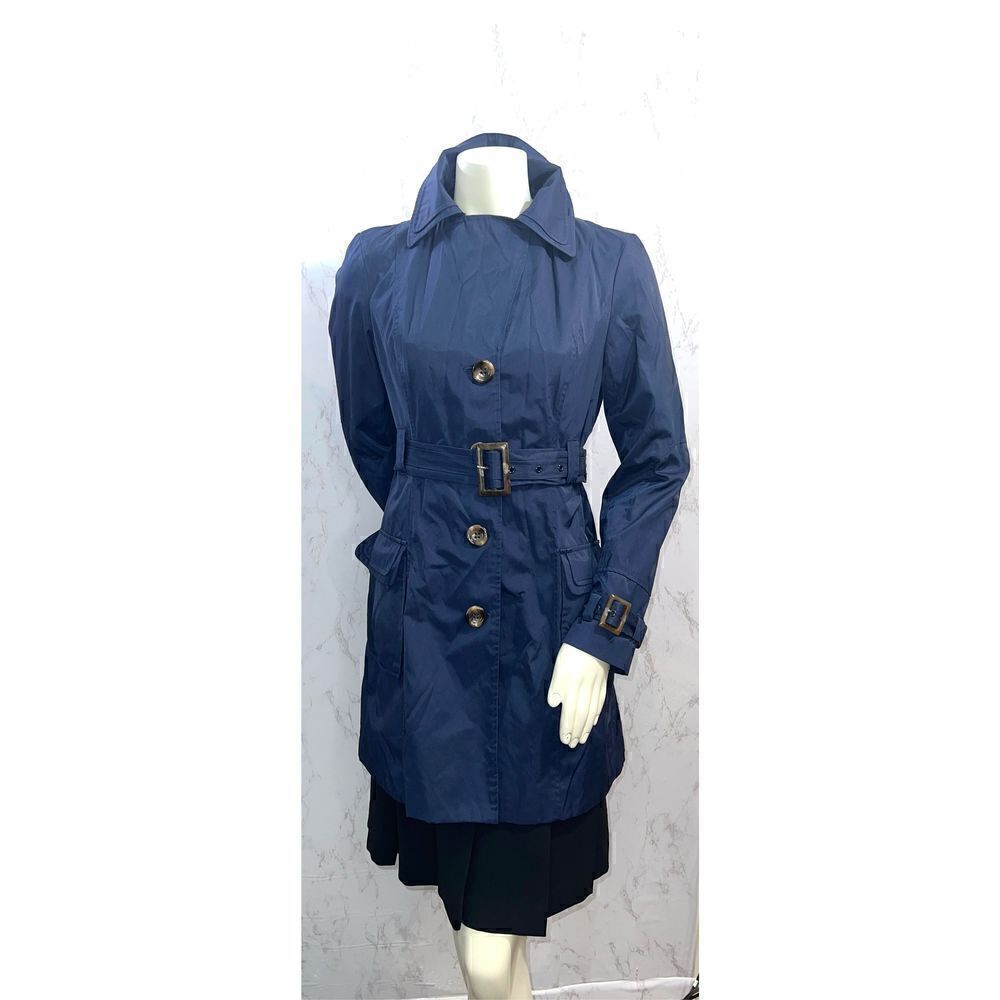 Steve Madden Navy Blue Trench Coat - Picture 4 of 8